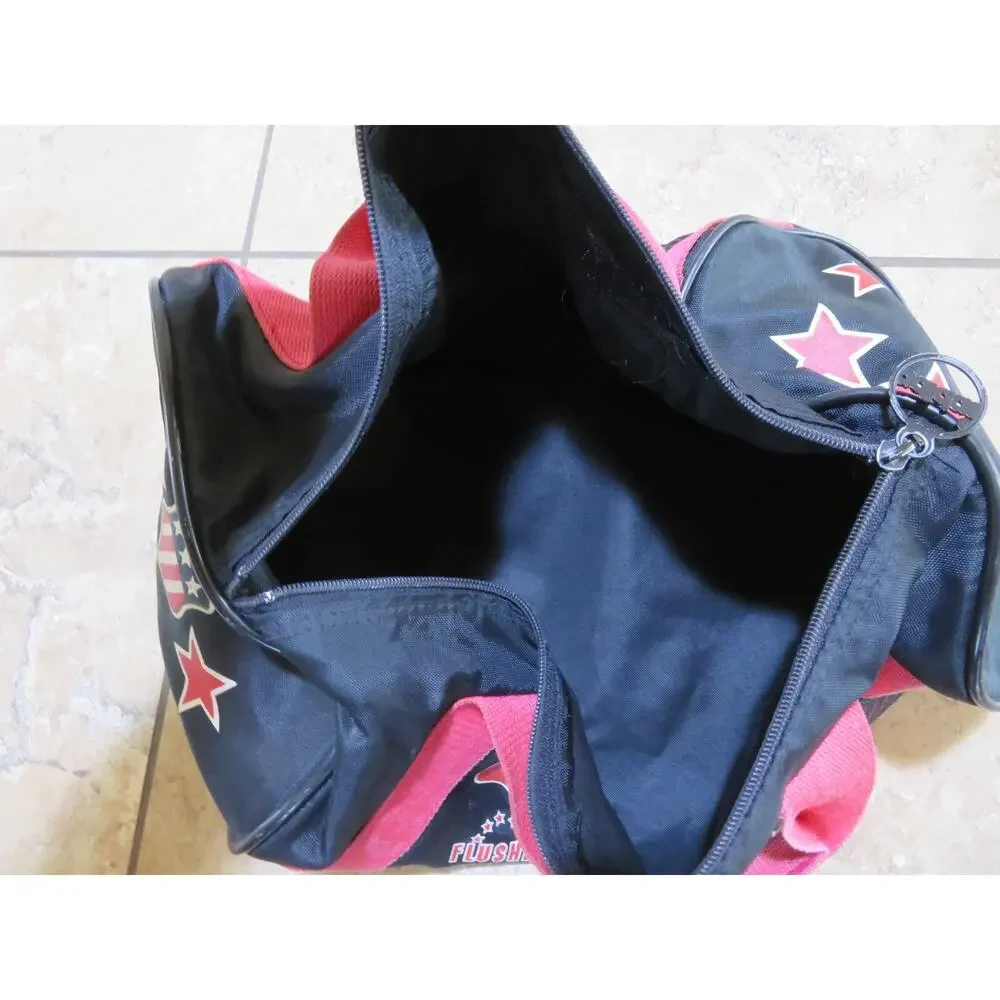 Adidas Cyclone Flushin Cycling 948 Roll Bag Black Red White 16x9x9 Vintage Rare!